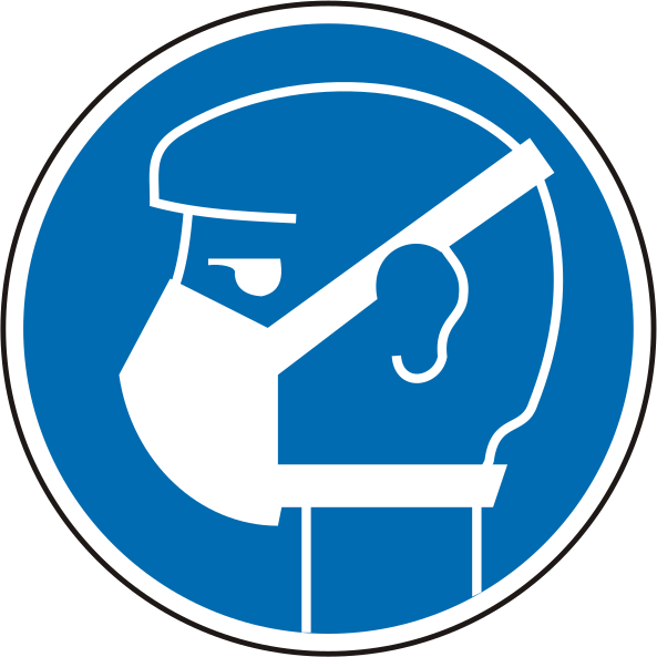 Schild Leichten Atemschutz benutzen