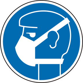 Schild Leichten Atemschutz benutzen