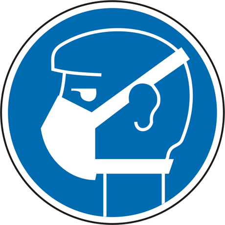Schild Leichten Atemschutz benutzen