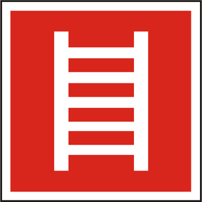 Brandschutzschild Feuerleiter