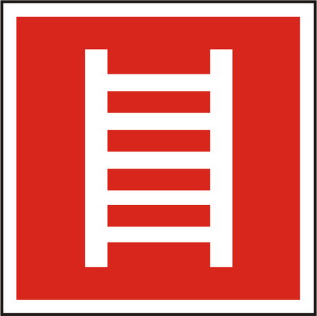 Brandschutzschild Feuerleiter