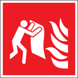 Brandschutzschild Feuerlöschdecke – ISO 7010