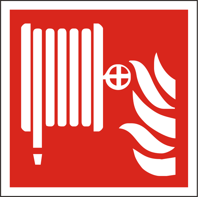 Brandschutzschild Löschschlauch – ISO 7010