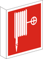 Fahnenschild Löschschlauch – ISO 7010 – Zweiseitig