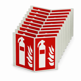 Nasenschild Feuerlöscher – ISO 7010 – Aluminium Ultra (Set)