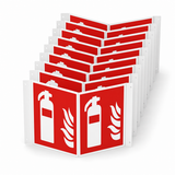 Nasenschild Feuerlöscher – ISO 7010 – Kunststoff 1 mm (Set)