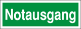 Rettungsschild "Notausgang"