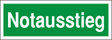 Rettungsschild "Notausstieg"