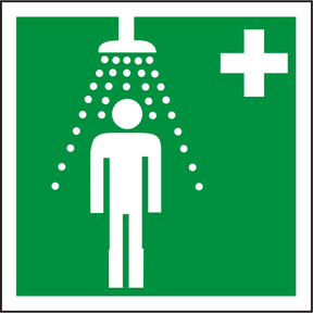 Rettungsschild Notdusche