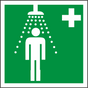 Rettungsschild Notdusche