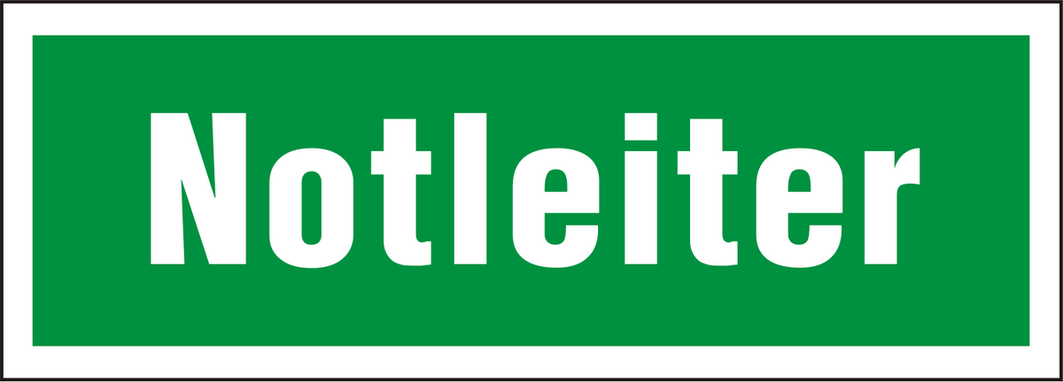 Rettungsschild "Notleiter"