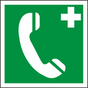 Rettungsschild Notruftelefon