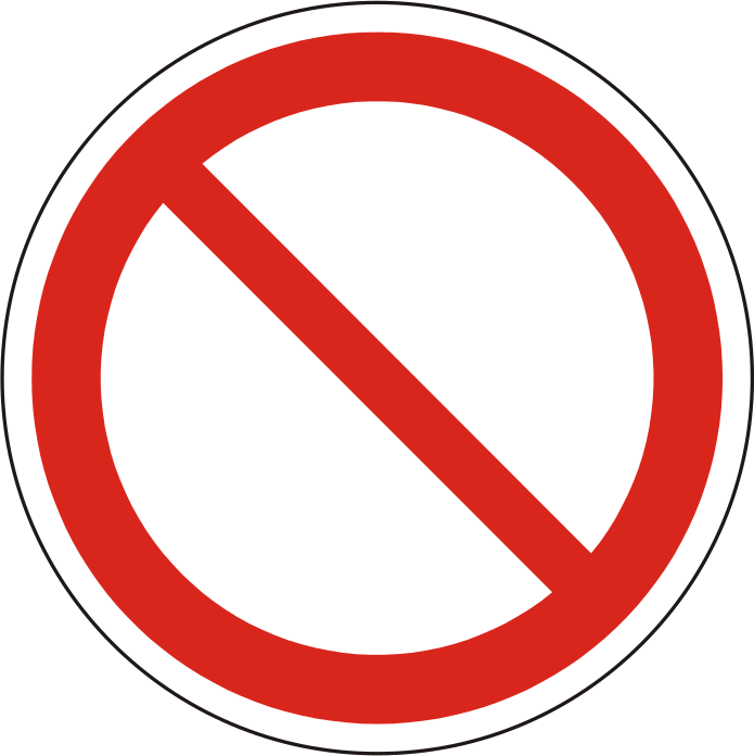 Verbotsschild P001 – ISO 7010