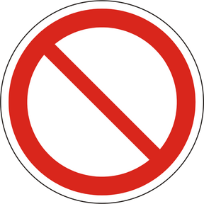 Verbotsschild P001 – ISO 7010