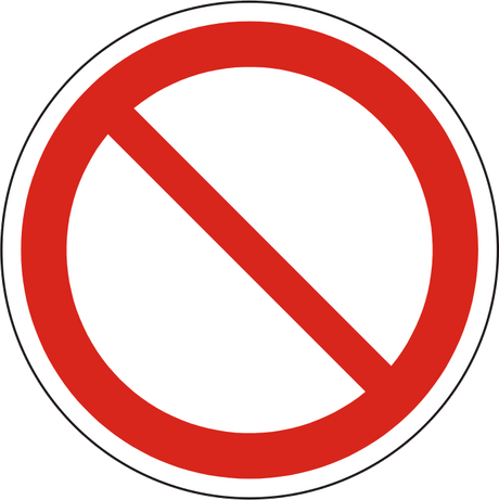 Verbotsschild P001 – ISO 7010
