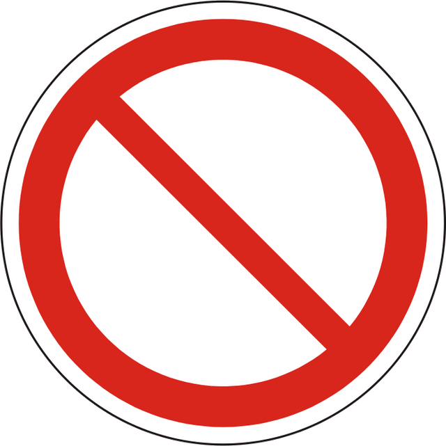 Verbotsschild P001 – ISO 7010