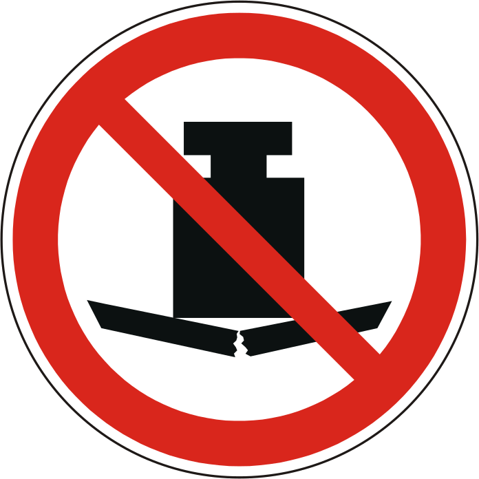 Verbotsschild P012 – ISO 7010