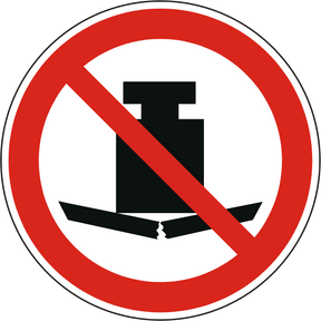 Verbotsschild P012 – ISO 7010