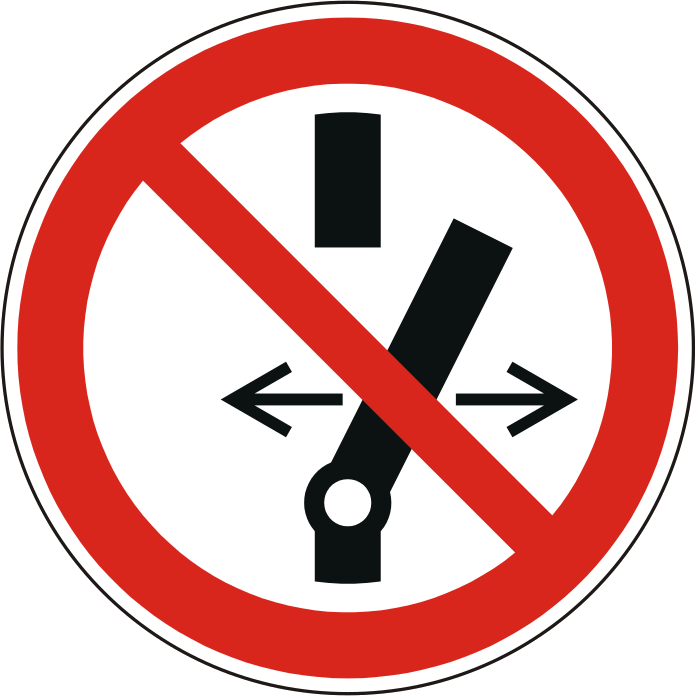 Verbotsschild P031 – ISO 7010