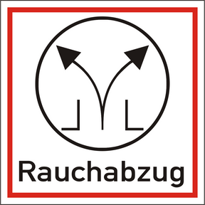 Brandschutzschild Rauchabzug