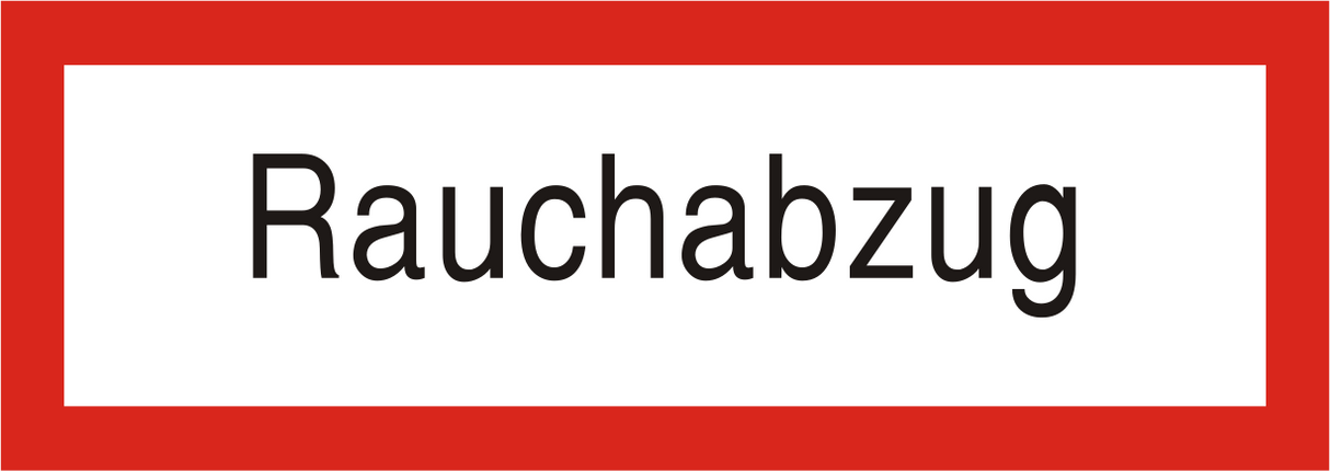 Brandschutzschild "Rauchabzug"
