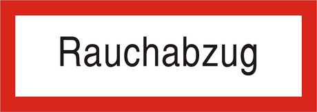 Brandschutzschild "Rauchabzug"
