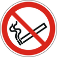 Verbotsschild Rauchen verboten – ISO 7010