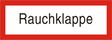 Brandschutzschild "Rauchklappe"