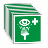 Rettungsschild Augenspüleinrichtung E 011 – ISO 7010 – Mehrfachpack