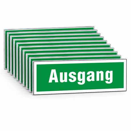 Rettungsschild "Ausgang" – Mehrfachpack