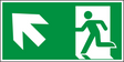 Rettungswegschild links aufwärts – ISO 7010 – E001