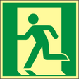 Rettungswegschild links – ISO 7010 – Symbol