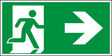 Rettungswegschild rechts – ISO 7010 – E002