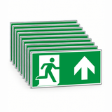 Rettungswegschild geradeaus – ISO 7010 – E002 – Mehrfachpack