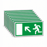 Rettungswegschild links aufwärts – Mehrfachpack