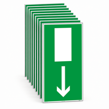 Rettungswegschild "Notausgang" – Mehrfachpack