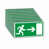 Rettungswegschild rechts – Symbol – Mehrfachpack