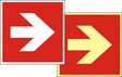 Brandschutzschild Richtungsangabe links/rechts – ISO 7010