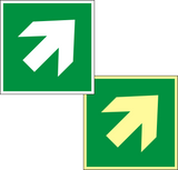 Richtungsangabe aufwärts/abwärts – ISO 7010