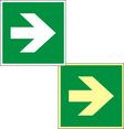 Richtungsangabe links/rechts/oben/unten – ISO 7010