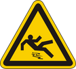 Warnschild Warnung vor Rutschgefahr
