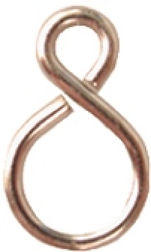 S-Haken, vernickelt