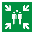 Rettungsschild Sammelstelle E 007 – ISO 7010