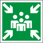 Rettungsschild Sammelstelle