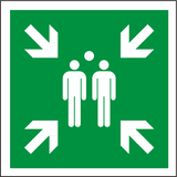 Rettungsschild Sammelstelle E 007 – ISO 7010