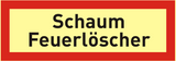 Brandschutzschild "Schaum Feuerlöscher"
