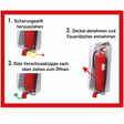 Schild Bedienung Schutzkasten passend zu jedem SK6 und SK12