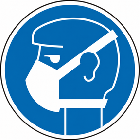 Schild Leichten Atemschutz benutzen