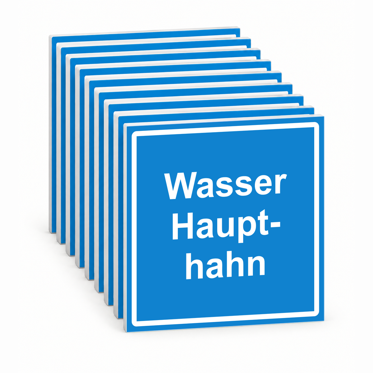 Schild "Wasserhaupthahn" – Mehrfachpack