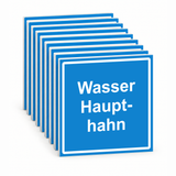 Schild "Wasserhaupthahn" – Mehrfachpack